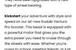 2024 Kudaki Venture Pro elektrisk pedalscooter/elsykkel